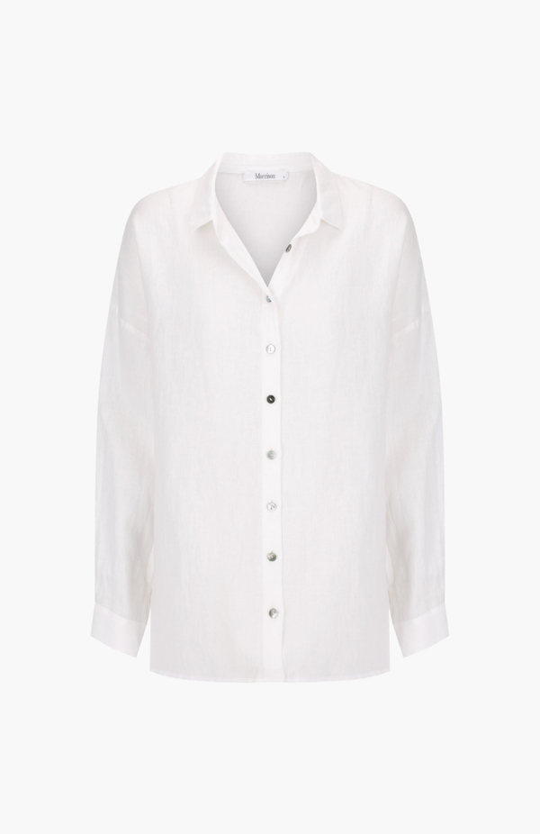 Morrison White Linen Jaxon Shirt