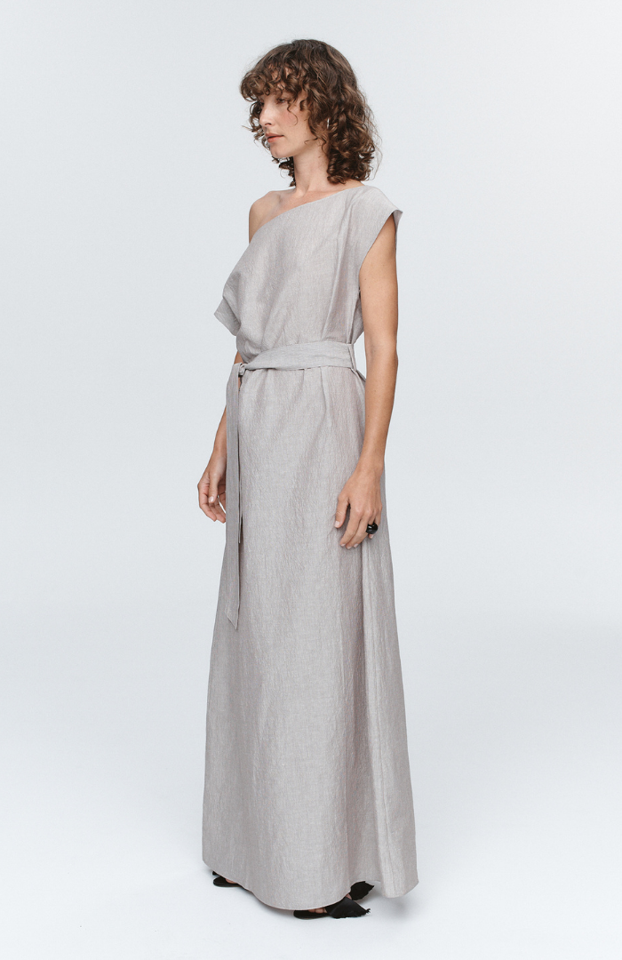 Marle Chocolate Stripe Oscar Dress