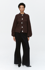 Marle Chocolate Cait Cardigan