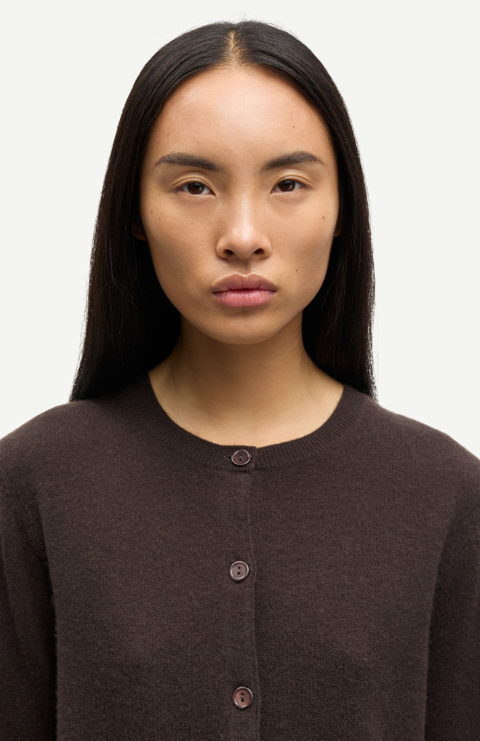 Samsøe Samsøe Black Coffee Saboston Cardigan