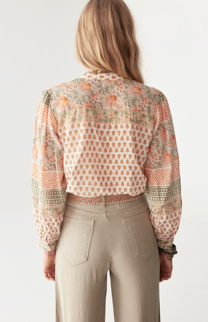 Maison Hotel Cream Vera Blouse