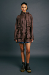 Karen Walker Chocolate Excursion Raincoat