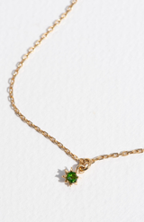 Zoe & Morgan 22k Gold With Chrome Diopside Stella Necklace