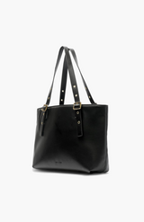 Brie Leon Black Everyday East-West Tote