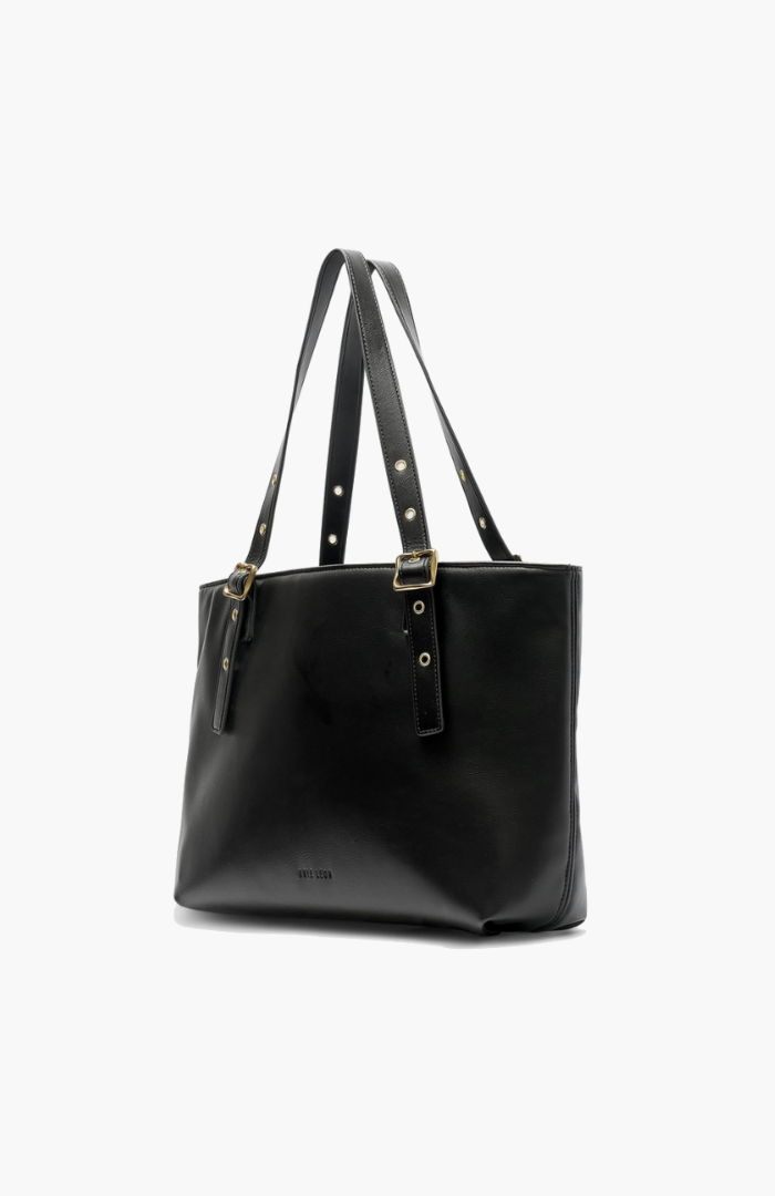 Brie Leon Black Everyday East-West Tote