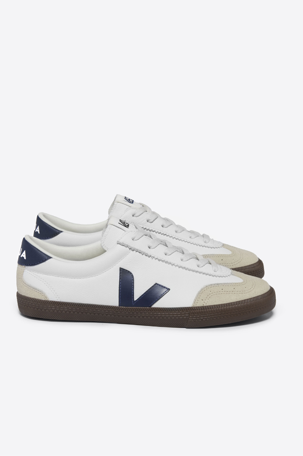 VEJA White Nautico Leather Volley Sneaker