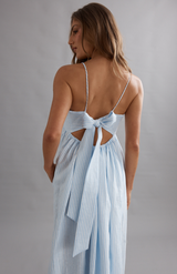 Caitlin Crisp Blue Stripe Lottie Dress