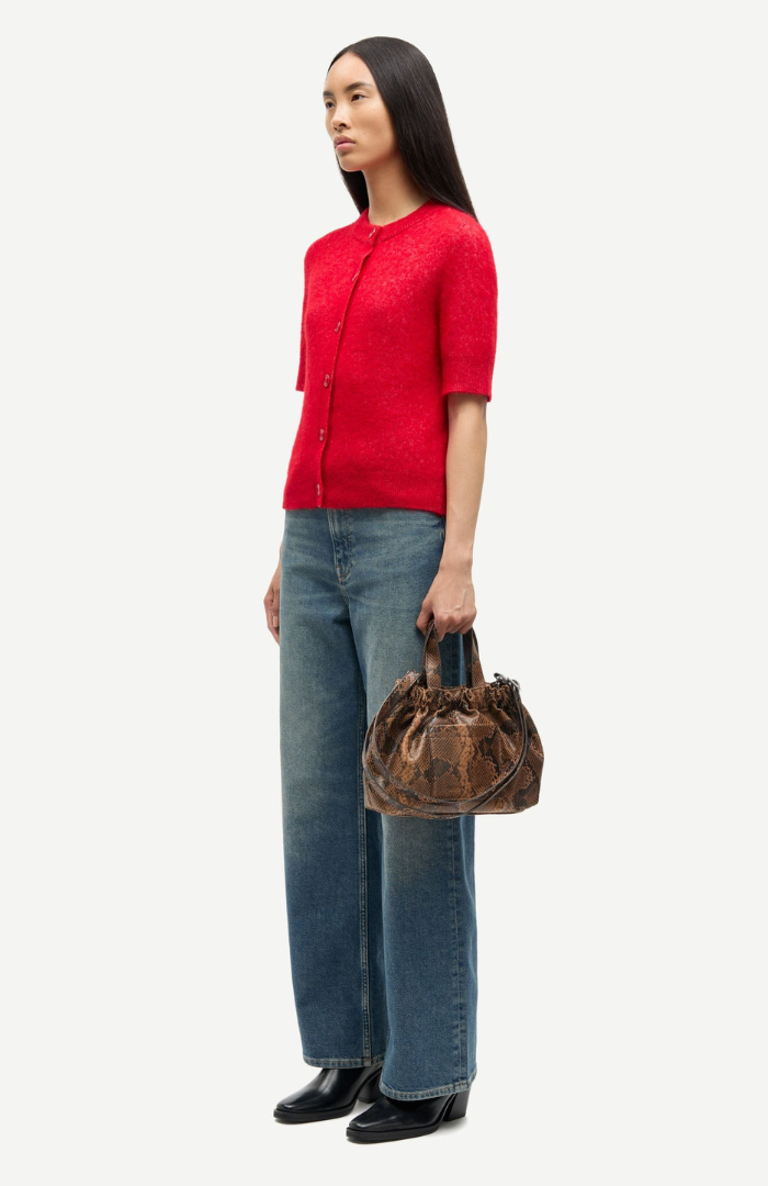 Samsøe Samsøe Haute Red Sanoura S/S Cardigan