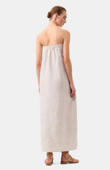 Morrison Pebble Kari Linen Strapless Dress