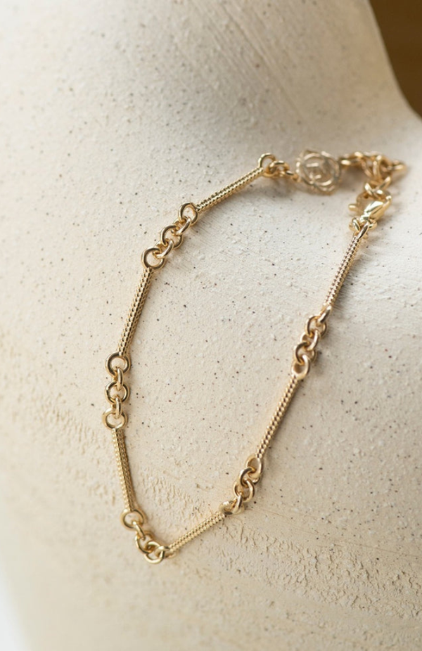 Zoe & Morgan 22k Gold Plate Clio Bracelet