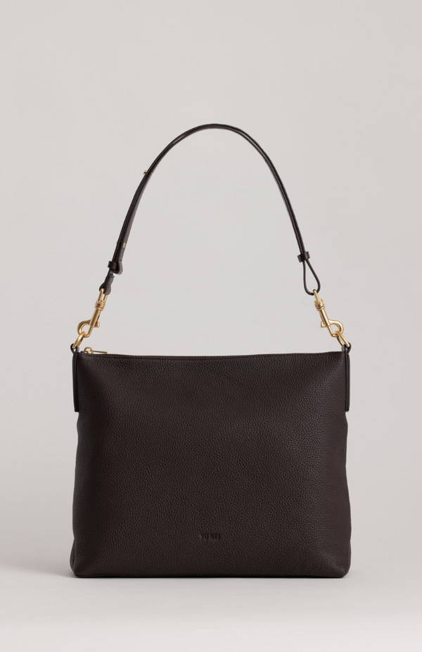 Yu Mei Black Deer Nappa Braidy Bag