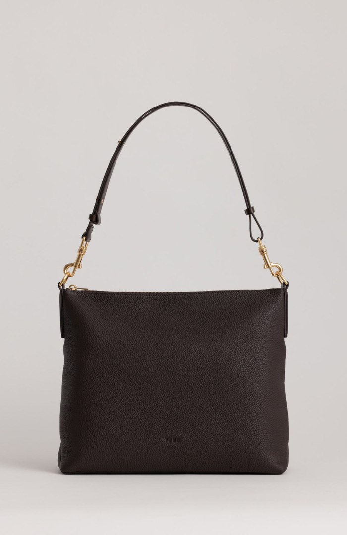 Yu Mei Black Deer Nappa Braidy Bag