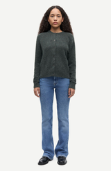Samsøe Samsøe Dark Evergreen Mel. Nor Short Cardigan