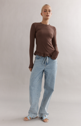 Caitlin Crisp Espresso Tutu Long Sleeve