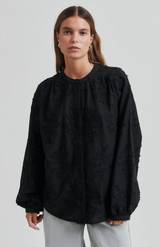 Second Female Embroidered Black Cavan Shirt