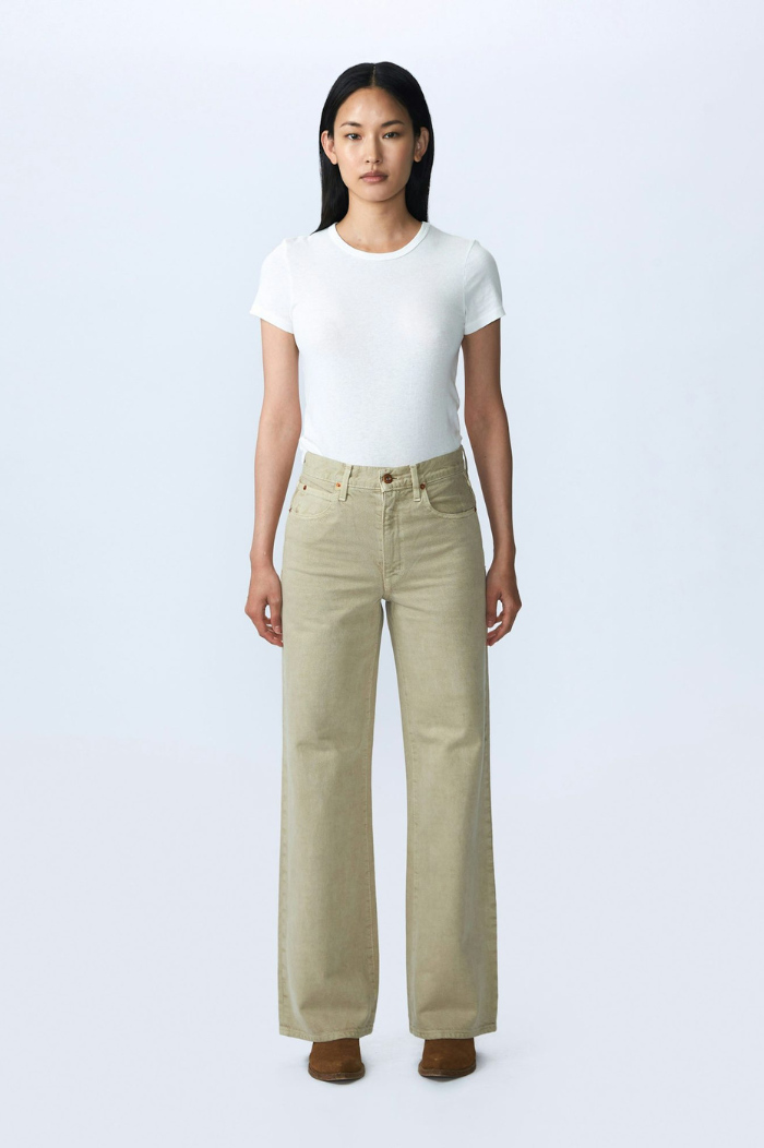 SLVRLAKE Pale Khaki Grace Jeans