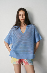 Aleger Surf N.2305 Open Stitch Polo Top