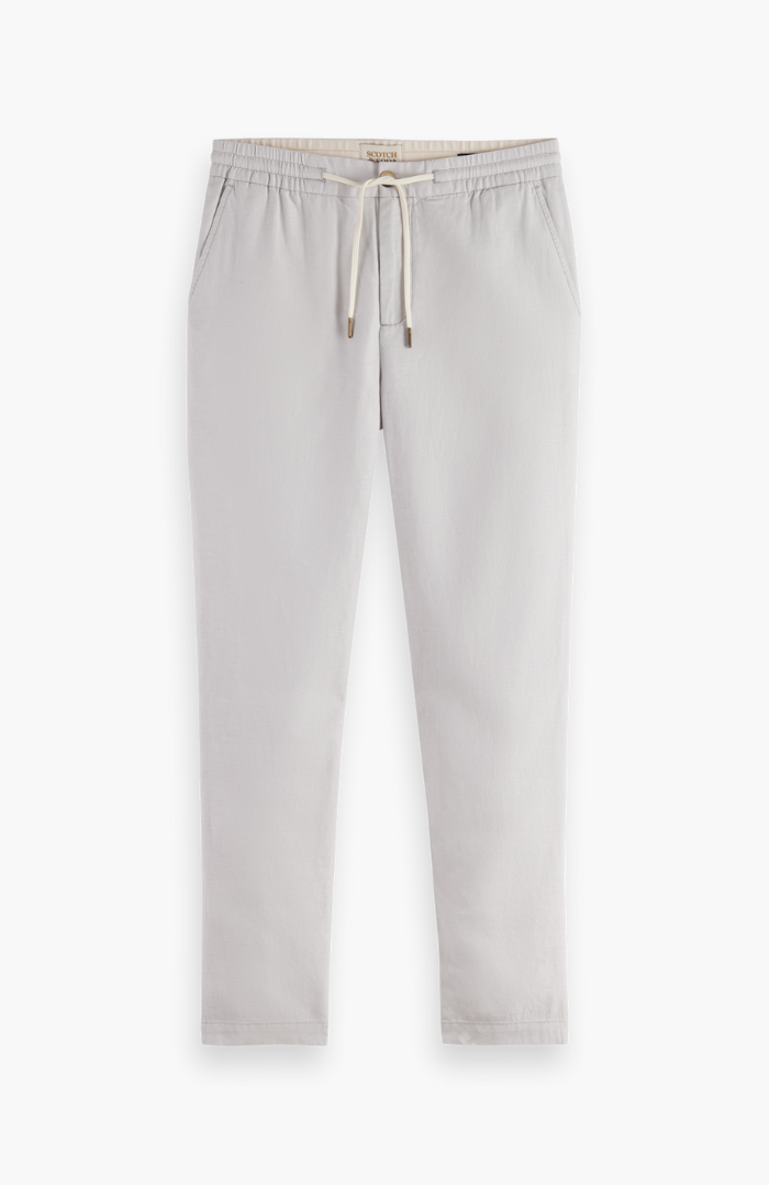 Scotch & Soda Heron Grey Warren Straight Fit Twill Jogger Pant