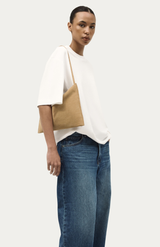 Deadly Ponies Oat Suede Mini Chopalopagus Bag