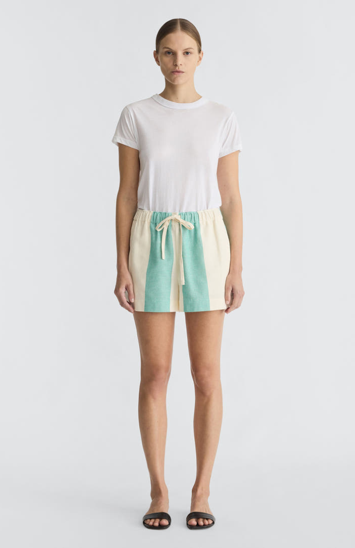 Jac + Jack Emerald + Ecru Chapel Short