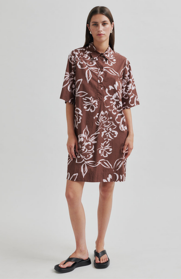 Second Female Cappuccino Bloem Tunic Dress