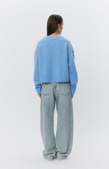 DAY Blue Melange Pullover