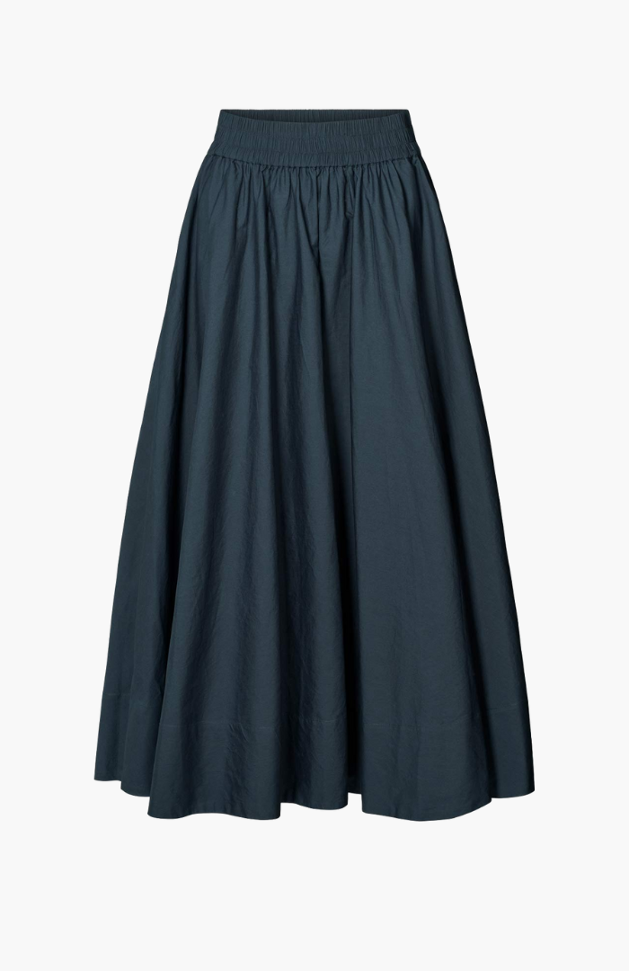 Rabens Saloner Dark Navy Rita Skirt