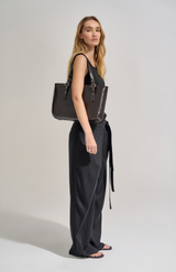 Brie Leon Burnt Coffee Everyday East-West Bag