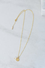 Charlotte Penman Gold Pearl Mini Wild Necklace