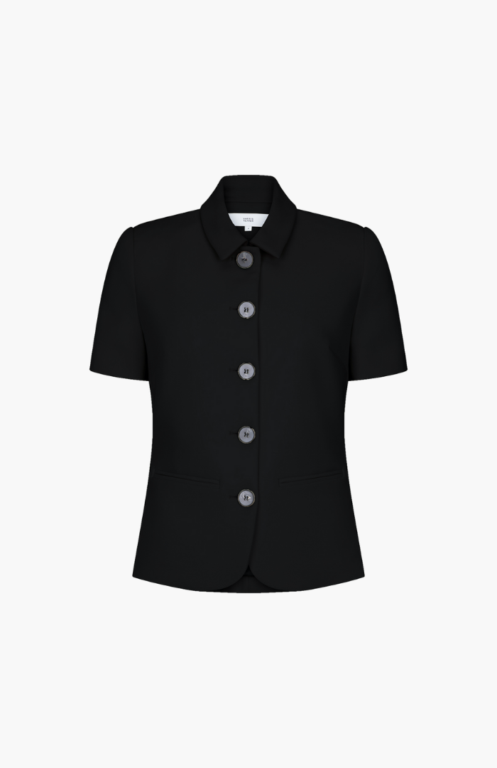 Harris Tapper Black Short Sleeve Bardot Blazer