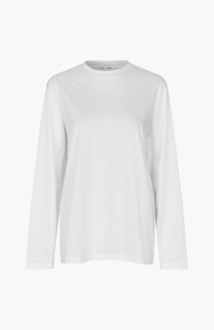 Samsøe Samsøe White Blooming Sadove LS T-Shirt