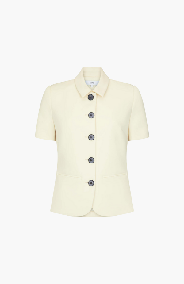 Harris Tapper Bone Short Sleeve Bardot Blazer