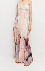 Juliette Hogan Bloom Crepe Isabella Pleat Dress