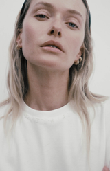 Harris Tapper White Lotte Beaded T-Shirt