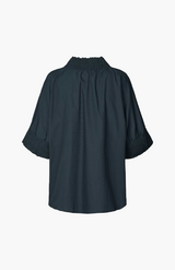Rabens Saloner Dark Navy Oona Blouse
