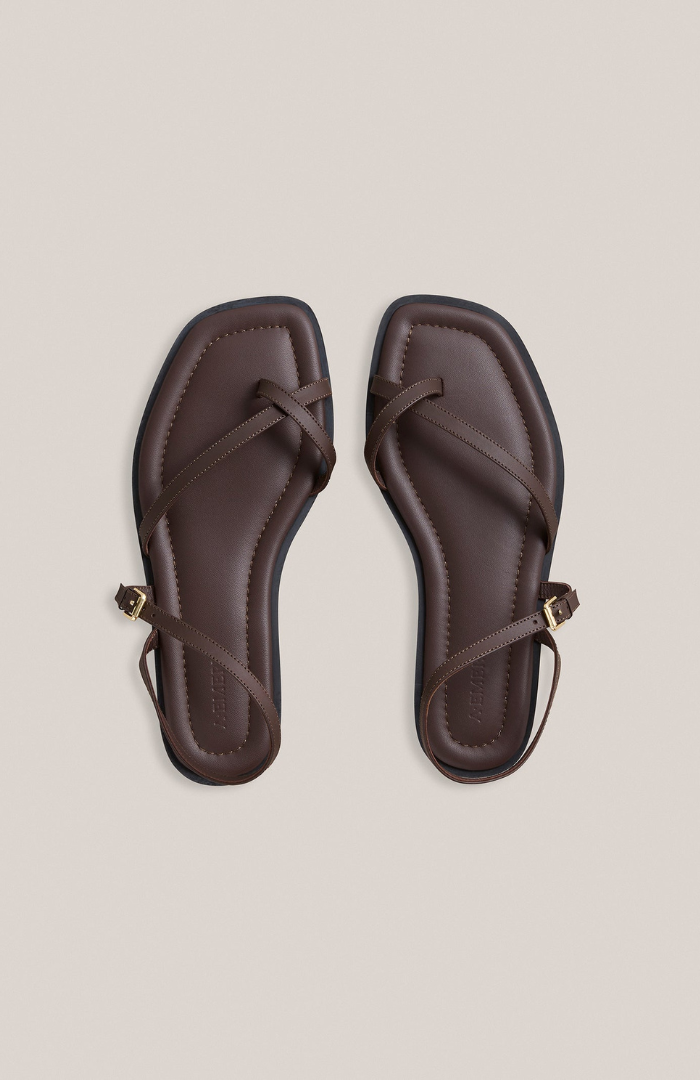 A. Emery Walnut The Lucia Sandal