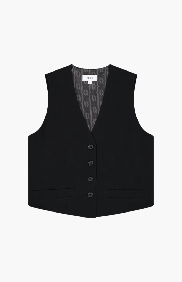 Rebe Black Waistcoat