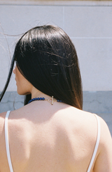 Charlotte Penman Lapis Lazuli + Garnet Gold Necklace