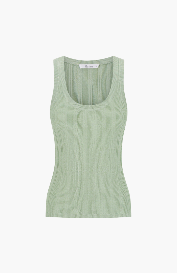 Morrison Mint Calista Knit Tank