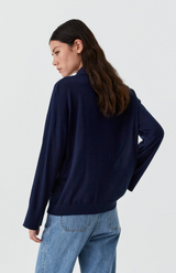 Morrison Navy Skye Knit Polo