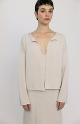 Francie Ivory Doll's Cardigan + Trimmed Doll's Cardigan