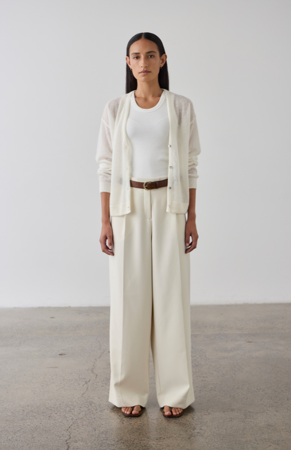 Laing Cream Fine Alpaca Cardigan