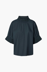 Rabens Saloner Dark Navy Oona Blouse