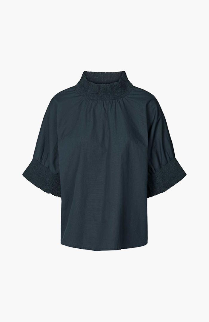 Rabens Saloner Dark Navy Oona Blouse