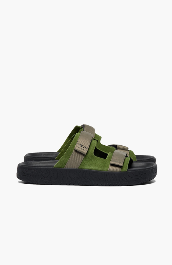 Veja Militar Kaki + Black Suede Arpoador Sandal