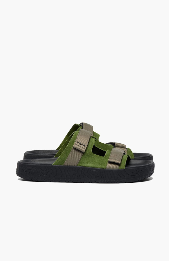 Veja Militar Kaki + Black Suede Arpoador Sandal