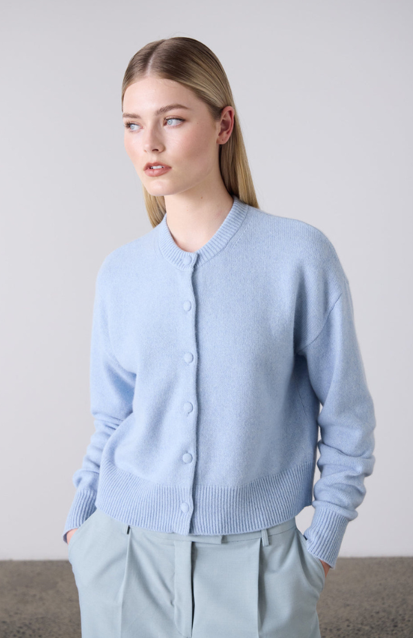 Laing Sky Boxy Crew Neck Cardigan