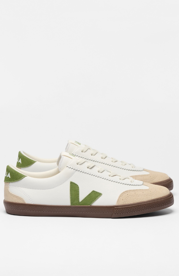 Veja White Kiwi Bark Leather Volley