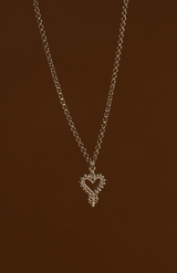 Zoe & Morgan Gold Plate Mini Gypsy Heart Necklace
