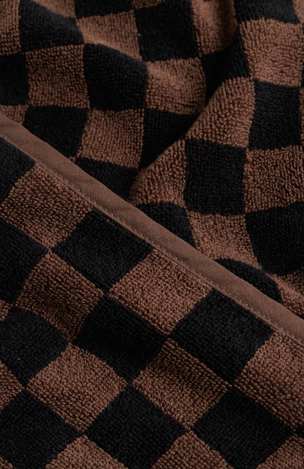 Baina Tabac & Noir Baby Towelling Set